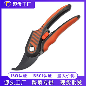<b>Pruning</b> Shears Stainless Steel Orange Handle Garden <b>Tool</b> For Fruit <b>Tree</b> Trimming Yangjiang Manufacturer In Stock - Product Image 5