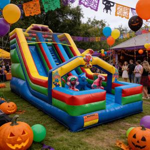 Tobogán Inflable Gigante de PVC de Tres Carriles con Temática de <span class=keywords><strong>Bob</strong></span> <span class=keywords><strong>Esponja</strong></span>, Equipo de Juego Infantil Ecológico de Dibujos Animados, Grado Comercial - Product Image 5