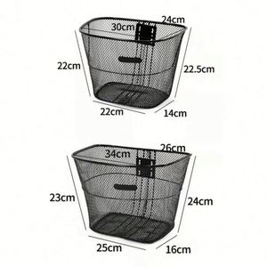 Cesta de bicicleta resistente y duradera, con placa de fijación con tornillos, accesorios para bicicleta antideformación de gran capacidad - Product Image 6