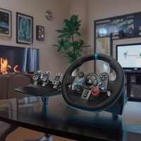 Volant de course G29 authentique et original pour PS5/PS4, nouvelle version, avec retour de force et moteur à vibration.