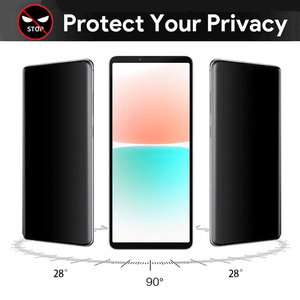 Verre trempé pour <span class=keywords><strong>Sony</strong></span> <span class=keywords><strong>Xperia</strong></span> 1 5 10 II III IV Privacy Anti-spy Screen Protector pour <span class=keywords><strong>Sony</strong></span> Xperia1 10 VI - Product Image 4