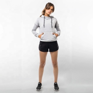 Women's Plain Zip Fleece Hooded <b>Top</b> Long Sleeve Front Pockets Soft Stretchable Comfortable Plus Sizes Polyester/Cotton <b>Winter</b> - Product Image 3