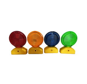 Wesure Solar Powered 300mm Amber LED Traffic Barricade Blinker <b>Lamp</b> with <b>Battery</b> - Product Image 2