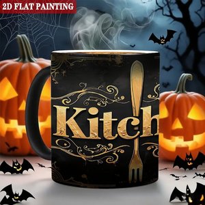 Heat Sensitive <b>Ceramic</b> Mug Frosted Black 11oz Sublimation Blank Coffee Tea <b>Cup</b> - Product Image 6