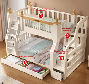 <span class=keywords><strong>Lit</strong></span> mezzanine <span class=keywords><strong>en</strong></span> bois gain de place pour petit <span class=keywords><strong>studio</strong></span> et combinaison chambre-salon pour micro-espaces urbains - Product Image 3