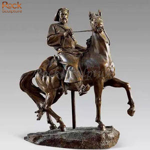 ประติมากรรมตกแต่งกลางแจ้งที่กำหนดเองของชาร์ลส์ฉันขี่ม้าโลหะทองสัมฤทธิ์ - Product Image 5