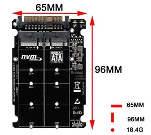 <span class=keywords><strong>Adaptador</strong></span> M.2 SSD <span class=keywords><strong>a</strong></span> U.2 2 en 1, M.2 para NVMe <span class=keywords><strong>SATA</strong></span>-Bus, <span class=keywords><strong>Adaptador</strong></span> NGFF SSD <span class=keywords><strong>a</strong></span> PCI-e U.2 SFF-8639, Convertidor PCIe <span class=keywords><strong>M2</strong></span> - Product Image 2