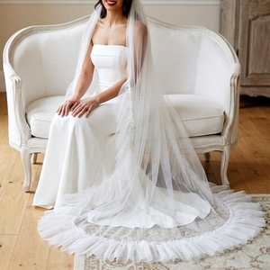 YouLaPan V181 Velo da Sposa Romantico Lungo fino alla Cappella per Donne, Ideale per Cerimonie all'Aperto e Festival Musicali, con Pettine in Metallo - Product Image 4