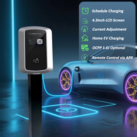 Nouvelle borne de recharge murale XTEVSE XT-ACW210 7kW 11kW pour véhicules électriques, charge nocturne, 1P 3P Type 2, stock européen, montage mural/sol