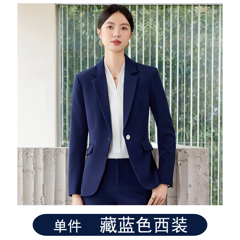blue suit