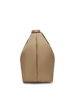 Nouveau modèle 2026 Sac à déjeuner imperméable en nylon, forme demi-lune, avec fermeture éclair, bandoulière, pour trajets quotidiens, sac à dumplings portatif, deux sangles cousues