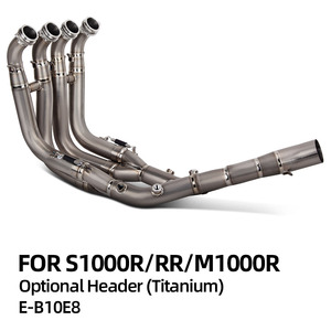 ชุดแต่งท่อไอเสียรถจักรยานยนต์ ไทเทเนียม ท่อหน้า สำหรับรถแข่ง ใช้ได้กับท่อเก็บเสียงเดิมของ <span class=keywords><strong>BMW</strong></span> <span class=keywords><strong>S1000RR</strong></span> S1000R <span class=keywords><strong>M1000RR</strong></span> M1000R ปี 19-25 - Product Image 2