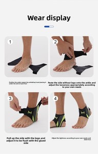 Tobillera <span class=keywords><strong>de</strong></span> compresión para fascitis plantar, soporte nocturno para el dolor, protector <span class=keywords><strong>de</strong></span> tobillo para fútbol - Product Image 5