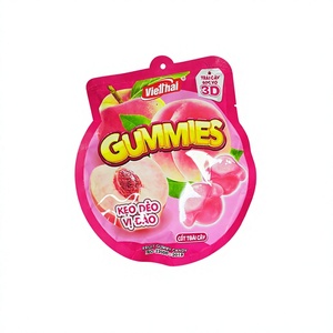 OEM ODM Halal 150g Magic Peel Peach <b>Gummy</b> <b>Candy</b> Juicy Layered Soft Chewy Private Label Factory Looking for Distributors - Product Image 1