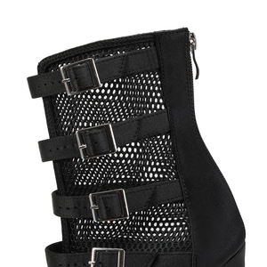 नवीनतम फैशन सुंदर Y006 महिलाओं के उच्च एड़ी साटन + शुद्ध लैटिन नृत्य हॉल उच्च टखने के ऊपर - Product Image 4