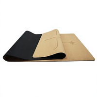 Kork-Gummi-Kork-Yogamatte, faltbar, rutschfest, stressabbauend, 183 cm Länge, 5 mm Dicke, Deluxe-Verpackung, Dropshipping