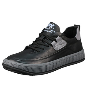 Zapatillas Casuales de Piel Auténtica en Blanco y Negro Modelo PH Personalizadas para Hombre con Servicio de Logotipo Personalizado - Product Image 6