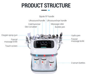 Portable Bulle Hydra Dermabrasion Oxigen Jetpeel 10in1 Hydro H2o2 Machine Faciale Hydrodermabrasion Faca Équipement De Beauté - Product Image 5