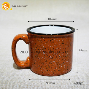 Mug en émail de 400ml, 10 pièces, <span class=keywords><strong>tasse</strong></span> à café <span class=keywords><strong>expresso</strong></span>, parfait pour le camping en plein air, fonction pluie - Product Image 2