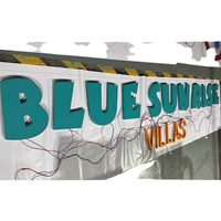 Enseignes LED électroniques en acrylique à lumière blanche, logo 3D, étanches IP65, couleurs personnalisées, décoration pour centres commerciaux, magasins, maisons, entreprises