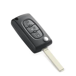 KEYYOU – <span class=keywords><strong>clé</strong></span> télécommande de voiture 433Mhz ID46 ASK FSK, pour 207/307/407/208/308/408/607 <span class=keywords><strong>Partner</strong></span>, 3 boutons CE0523/CE0536 - Product Image 4