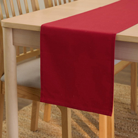 Drapeau de table rectangulaire moderne multicolore personnalisé en polyester/coton, tissage uni, durable et lavable, pour la décoration de la maison et les mariages