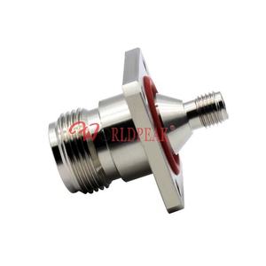 N/SMA-KKF N к SMA гнездо 50 Ом фланцевый Кабельный адаптер 25*25 мм 4 Отверстия Фланец водонепроницаемый DC-6G разъем панели - Product Image 6