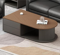 Table basse en bois moderne et contemporaine avec tiroir de rangement et armoire pour bureau et salon