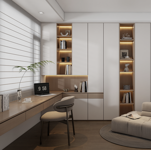 Scrivania Durevole ed Ecologica con Libreria Multifunzionale per Soggiorno e <span class=keywords><strong>Studio</strong></span>, Direttamente dalla Fabbrica - Product Image 3