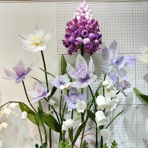 N-183 de seda gigante <span class=keywords><strong>grande</strong></span> para eventos de boda, conjunto de soporte de flor gigante de seda, peonía, Iris, Bellflower, venta al por mayor - Product Image 1