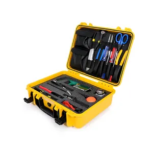 FCST210205 Fiber Optic Fusion Splitsen Tool Kit Inclusief Schaar Staaldraad Cutter Fiber Kabel Jacket Stripper