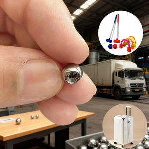 Bolas esféricas roscadas de acero inoxidable 304 al por mayor (con roscas M2, M3 y M4), bolas de acero con rosca interna sólida de 7mm - Product Image 2