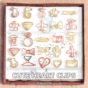 Dễ Thương Nhỏ Kim Loại Trái Tim Bookmark Clip Các Loại Màu Chất Kết Dính Kẹp Giấy Tráng Kẹp Giấy Cho Tài Liệu Tổ Chức - Product Image 3