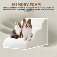 Rampe pour chien en mousse à mémoire de forme écologique Étapes pour chien et chat Escalier pour chien multi-usages personnalisé pour lits avec housse amovible étanche