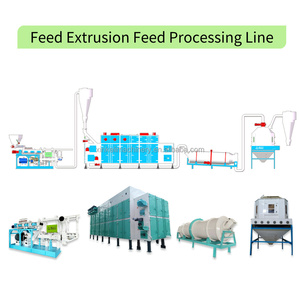 Tự động cá sấu/tôm/cá da trơn Thức ăn viên chế biến máy đùn 1ton/h máy sấy Pet mèo thực phẩm dây chuyền sản xuất Thái Lan - Product Image 2