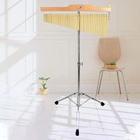 Percussion Instruments Gold Color 36 bar Wind Chimes with Stand