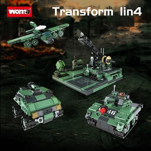 Bloques de construcción lepins para niños, juguete educativo intelectual de la 2. ª Guerra Mundial, <span class=keywords><strong>AJAX</strong></span>, armó, vehículo, soldados, 1 en 4, Hobby, juego de bloques - Product Image 3