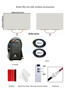 Película Inteligente para Ventanas con Privacidad PDLC PET, Tinte Automotriz Autoadhesivo, Conmutable Eléctricamente con <span class=keywords><strong>Control</strong></span> Remoto para Automóviles - Product Image 4