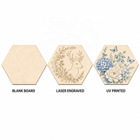 Plaque décorative en bois de peuplier gravée au laser et imprimée UV personnalisée avec surface lisse pour la décoration murale de la maison, les mariages et les événements