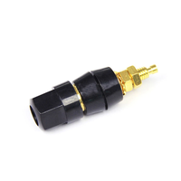아연 합금 금도금 M5*50 단자대 5mm 스피커 소켓 4mm 바나나 소켓 육각 오디오 앰프 단자