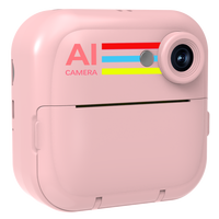 Imprimante photo thermique instantanée Bluetooth avec IA, appareil photo pour enfants, commande vocale, génération de photos IA, enregistrement vidéo