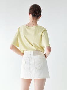 Jupe en jean taille haute vintage pour femme YUANBOFEI, jupe en jean décontractée boyfriend, jupe en jean rétro classique mini pour femme - Product Image 6