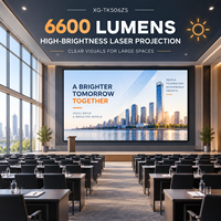 Projecteur DLP laser à courte focale XG-TK506ZS 6600 Lumens 1080P, rapport de projection 0,8, pour conférences, éducation, usage commercial