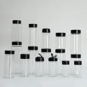 Pazar satış toplu fiyat boş plastik baharat tuz çalkalayıcılar şişeleri için baharat konteyneri barbekü baharat ovmak 16 oz