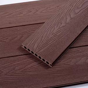 WPC Outdoor Floor Decking Board Waterproof Wood Plastic Composite <b>Deck</b> with Smooth & <b>Brushed</b> Finish - Product Image 2