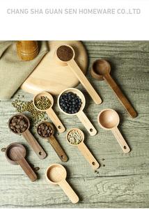 Cuillères de service en bois écologiques personnalisées de <span class=keywords><strong>10g</strong></span> mini de 5ml pour café thé bain <span class=keywords><strong>sel</strong></span> lait en poudre usage quotidien dans la cuisine - Product Image 6