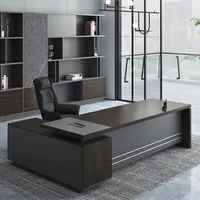 लक्जरी फर्नीचर आधुनिक लकड़ी डिजाइन mdf घर कार्यकारी एल आकार सीईओ कार्यालय की मेज