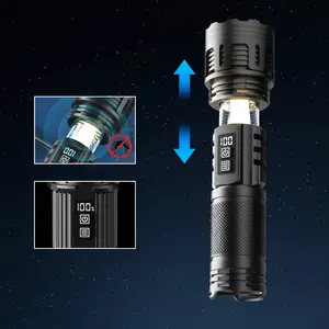 Anti Mosquito 1300 Lumens LCD Display Waterproof Camping Tactical Torch Flash Light Atacado USB Recarregável LED Lanterna