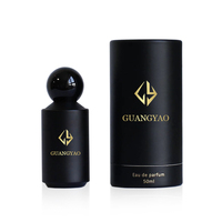 Flacon de parfum en verre de haute qualité, couleur personnalisée, OEM, 50 ml, avec boîte cadeau et vaporisateur.