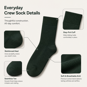 High Quality Cotton Men Crew <b>Socks</b> Breathable Sweat Absorb Antibacterial Sports <b>Running</b> Business Casual <b>Socks</b> for Men Wholesale - Product Image 2